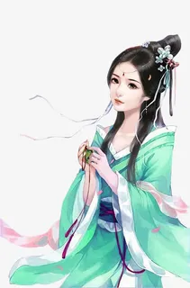 千金绿衣女子古风立绘免抠 千金绿衣女子古风立绘免抠