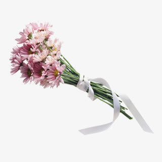 产品实物节日祝福一束鲜花免抠