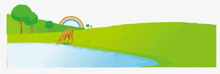 草原彩虹树春天免抠