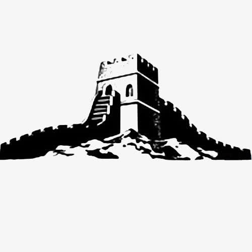 长城剪影免抠