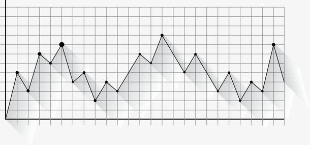 折线矢量分析报表免抠