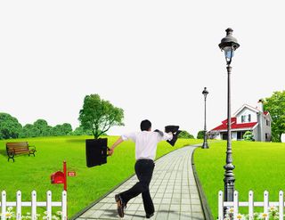 幸福美好家园免抠