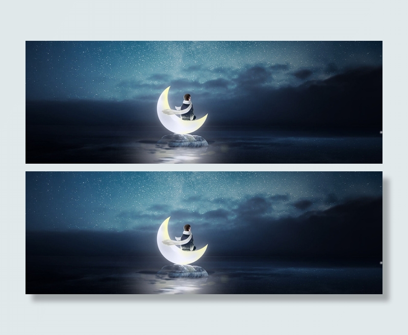 梦幻星空夜景banner高清