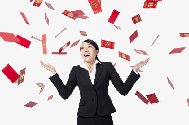 散落的红包免抠