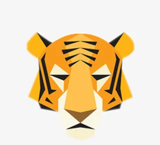 老虎动物装饰插画免抠