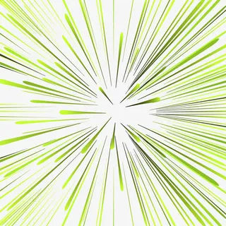 草绿色发射线条科技视觉矢量免抠