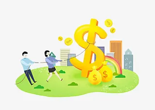 金融城市经济免抠