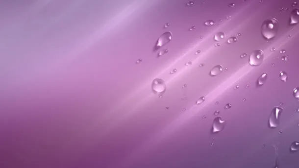 紫色梦幻光效水珠免抠