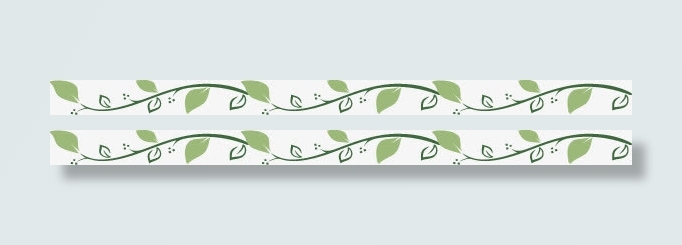 植物花边分隔线免抠