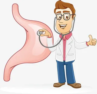 卡通医生听胃病免抠