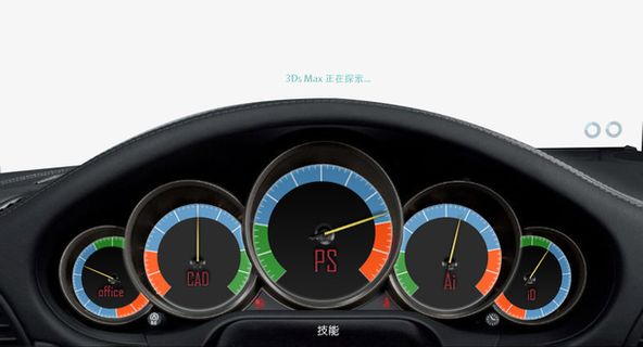 仪表盘  个人简介技能免抠