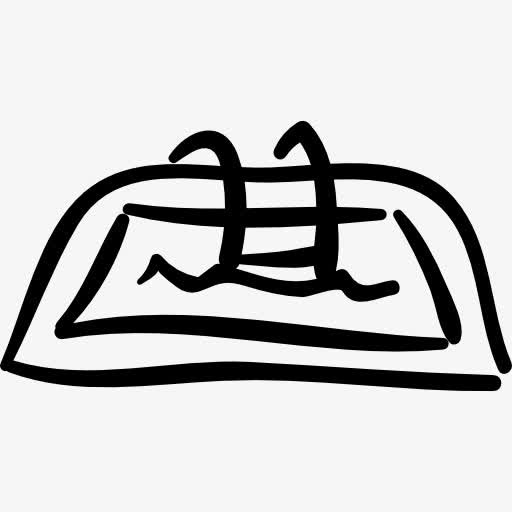 酒店的游泳池图标免抠