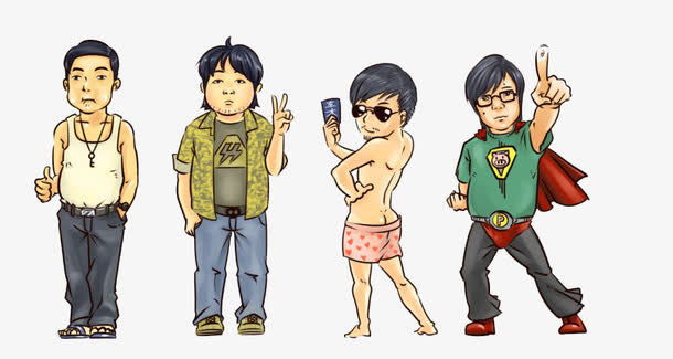 人物底纹免抠