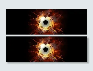 炫彩足球背景高清