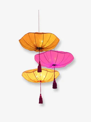 创意水彩古风灯笼系列免抠