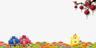 鸡年海报元素免抠