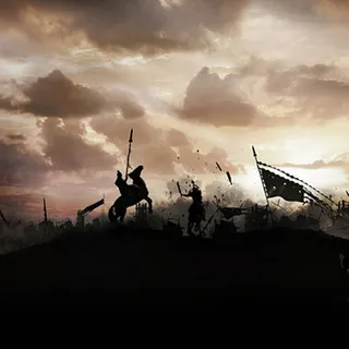 白云云朵天空古代战争背景素材高清