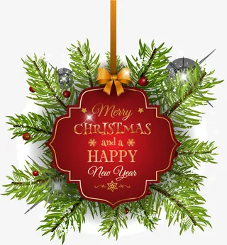 节日挂饰标签免抠