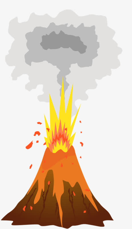 火山喷发免抠