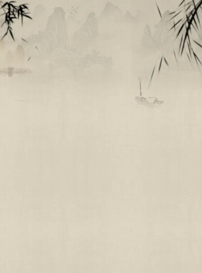 中国风古韵水墨画平面广告高清复古中国风背景