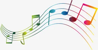 彩色音符免抠