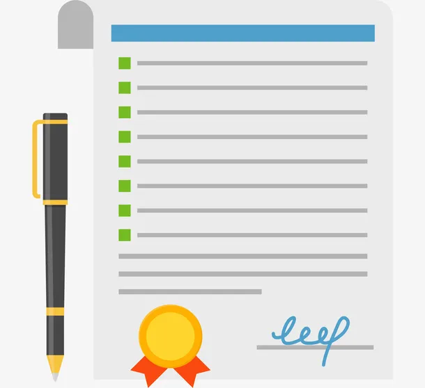 卡通考试卷子装饰免抠