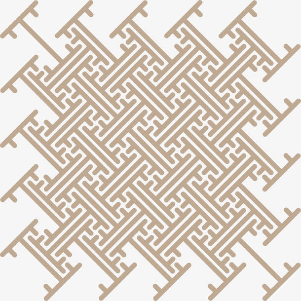 折线古代窗纹纹理免抠
