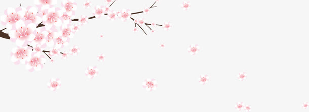 粉色桃花免抠