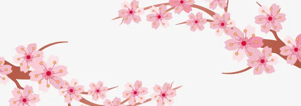樱花迎春素材免抠