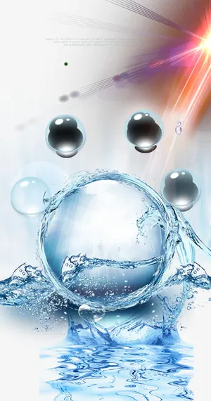 蓝色化妆品海报背景