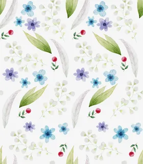 手绘花朵清新底纹背景