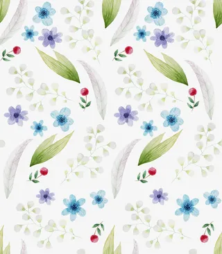 手绘花朵清新底纹背景