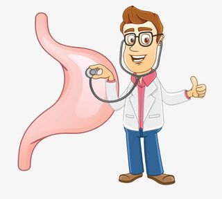 胃病医生卡通免抠手绘/卡通卡通元素