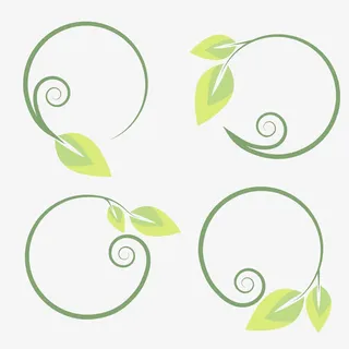 绿叶圆环免抠