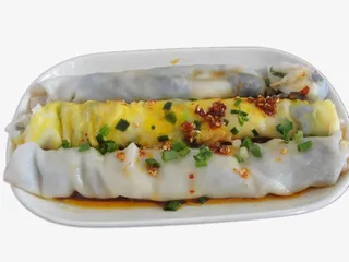 鸡蛋香葱肠粉免抠