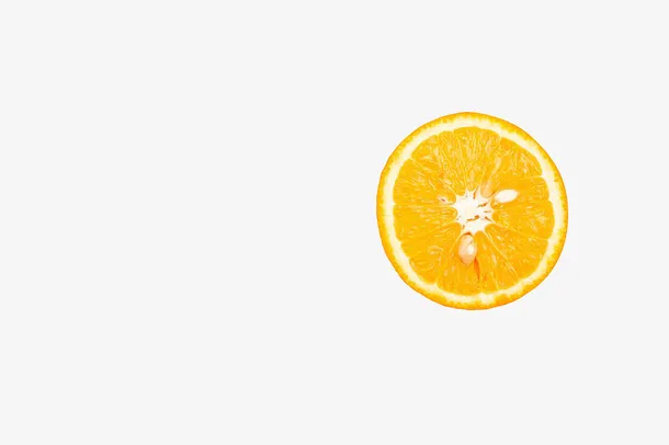 水果橙子切片免抠