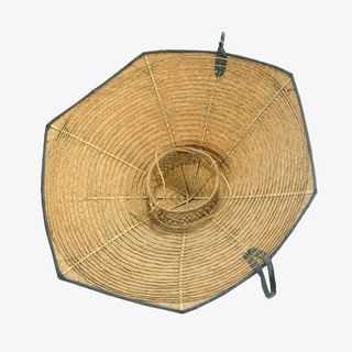 黄色竹斗笠免抠