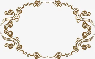 创意合成中国风复古边框免抠