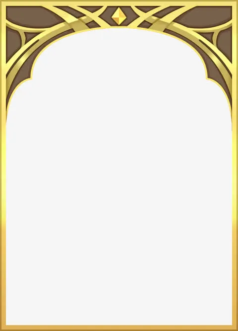 海报卡通游戏金属边框免抠