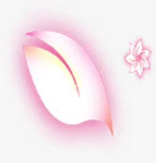 粉色梦幻花瓣招聘海报免抠