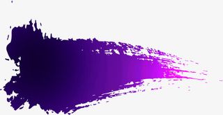 紫色墨迹渐变双12海报免抠