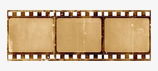 棕色复古胶圈PNG免抠