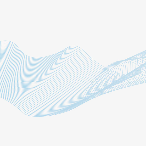 不规则渐变线条免抠