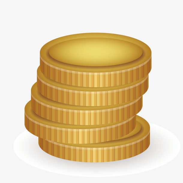 矢量3D金币免抠