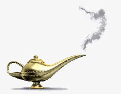 金属阿拉丁神灯免抠