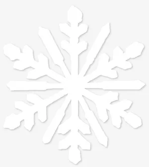 一片精美雪花六个角免抠