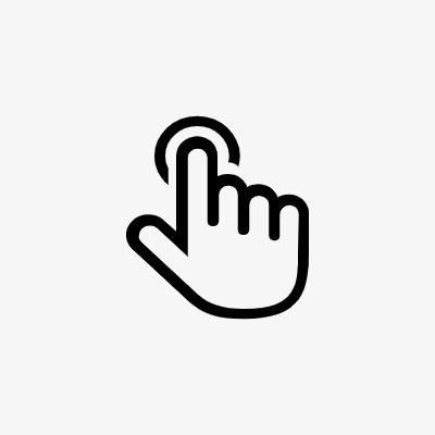 点击率icon线性小图标PNG下载免抠