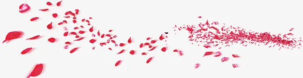 红色花瓣素材免抠