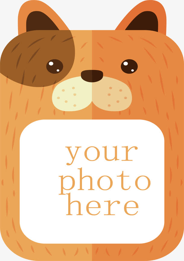 小动物相框设计免抠
