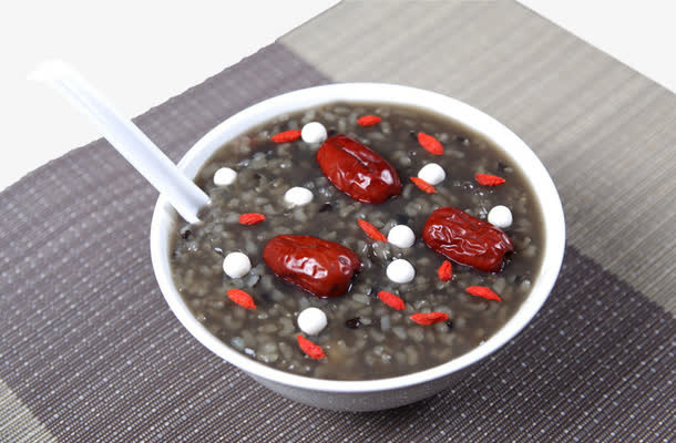黑米粥图片免抠